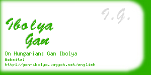 ibolya gan business card